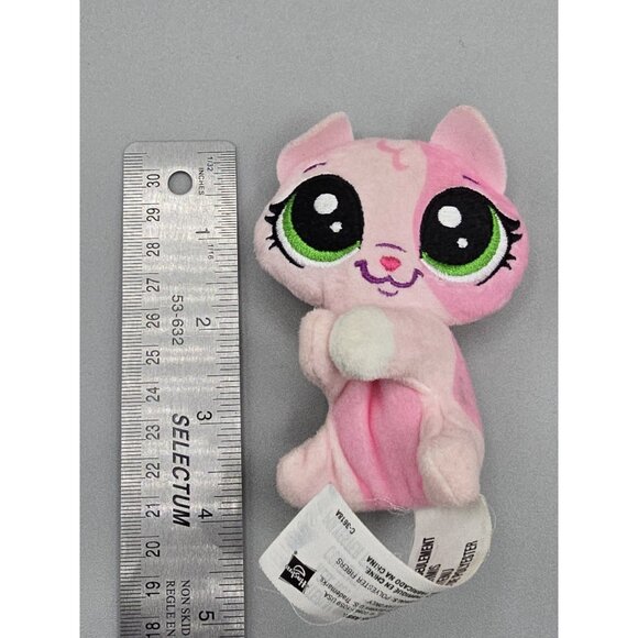 Littlest‎ Pet Shop Clip-a-Pet Pinky Calicoco 3" Plush - Picture 5 of 5